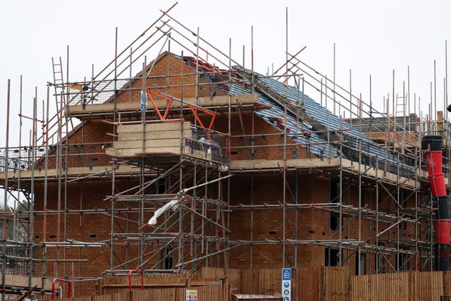 The FTSE edged higher on Thursday but housebuilders were affected by gilt yields (Andrew Matthews/PA)