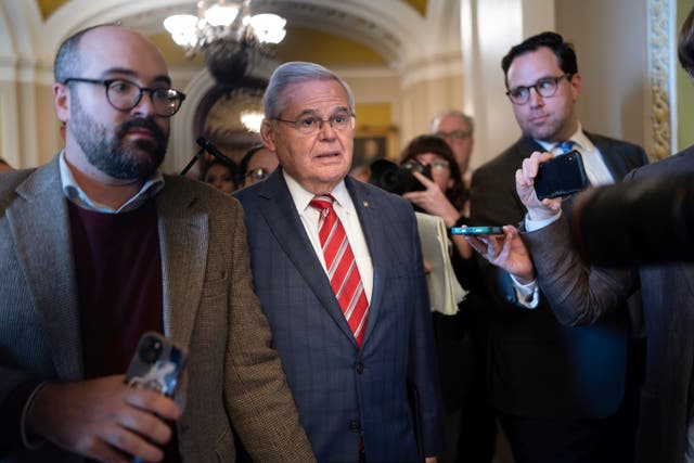 APTOPIX Menendez Bribery