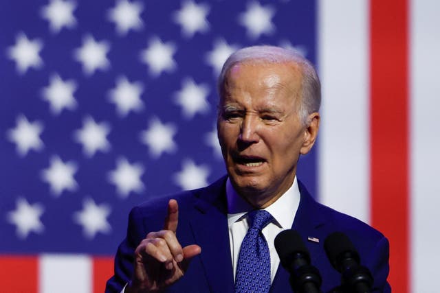 <p>U.S. President Joe Biden delivers remarks on democracy during an event honoring the legacy of late U.S. Senator John McCain at the Tempe Center for The Arts in Tempe, Arizona, U.S., September 28, 2023.</p>