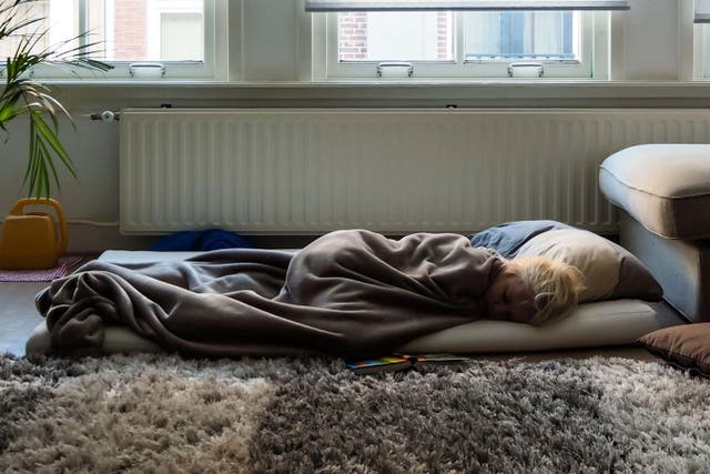 As many as 6% of children surveyed said they were sleeping on the floor, according to Barnardo’s (Alamy/PA)