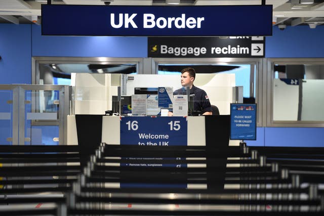 Concern about immigration has reached its highest point since 2017, a new poll has suggested (Peter Powell/PA)