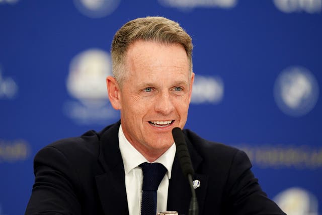 Luke Donald leads Europe in the 2023 Ryder Cup (Mike Egerton/PA)