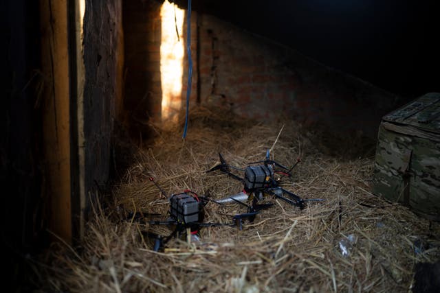 <p>Representational : Exploding drones loaded with shells lay inside a hay barn on the front line in the outskirts of Kremmina, Ukraine</p>