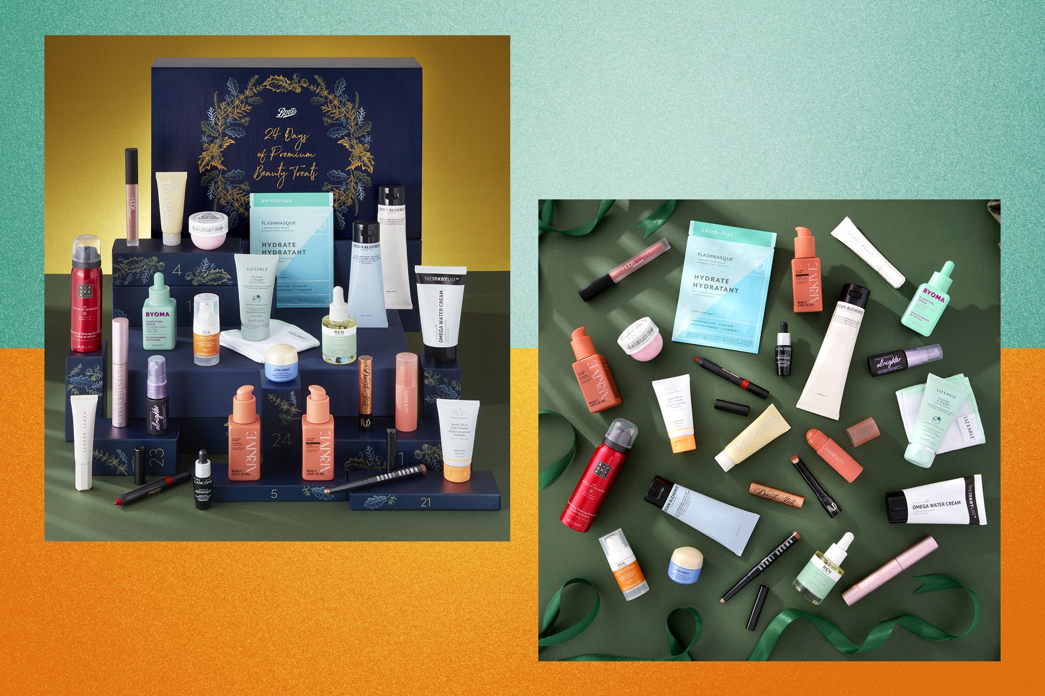 Products from luxe beauty brands such as Lancôme, Liz Earle, Bobbi Brown and more are concealed inside