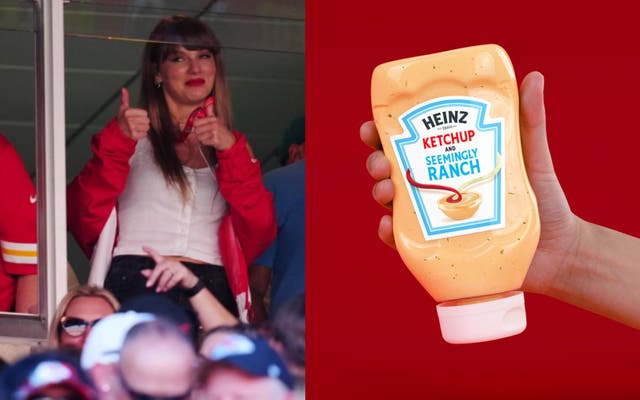 <p>Heinz’s post came after Swift went viral for her food choice at Sunday’s Kansas City Chiefs game</p>