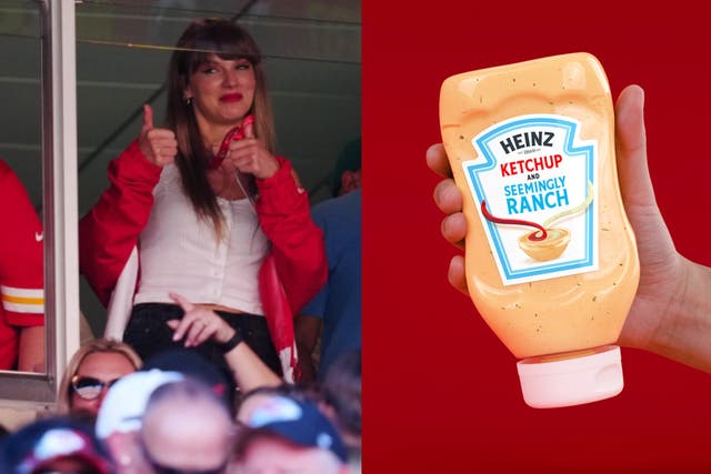 <p>Heinz’s post came after Swift went viral for her food choice at Sunday’s Kansas City Chiefs game</p>