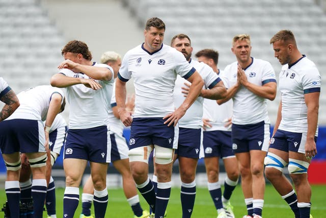 Scotland get a feel for the Stade Pierre Mauroy in Lille on Friday (Adam Davy/PA)