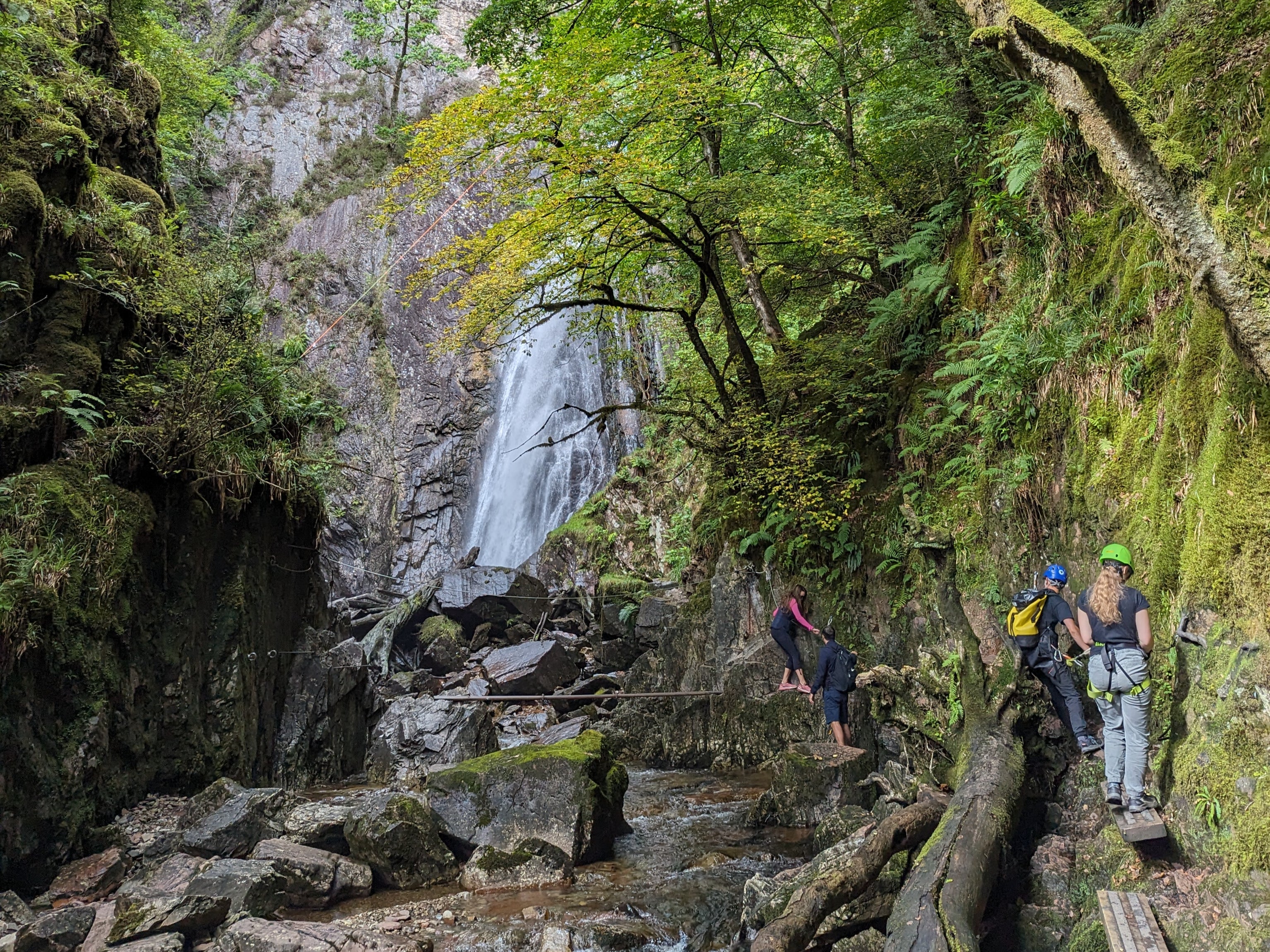 The route to the start of the via ferrata course was less treacherous