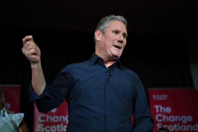 Labour leader Sir Keir Starmer hit out at the SNP’s record in Government (Andy Buchanan/PA)