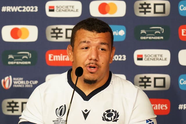 Javan Sebastian faces the media in Lille on Friday (Adam Davy/PA)