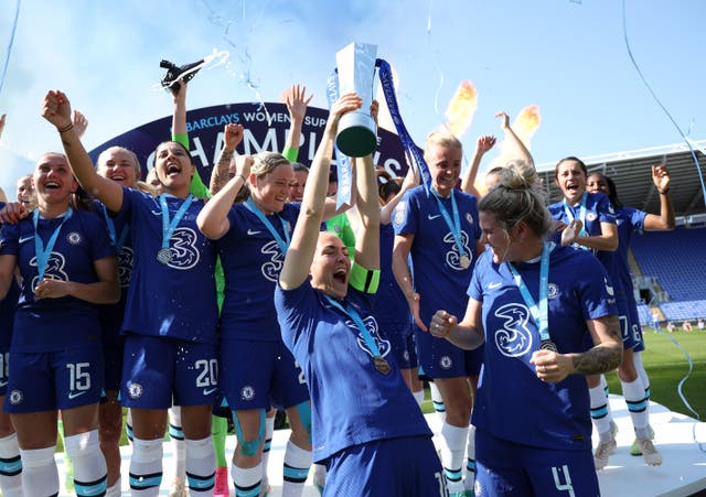 <p>Chelsea won their fourth consecutive WSL last season, edging Manchester United to the title </p>