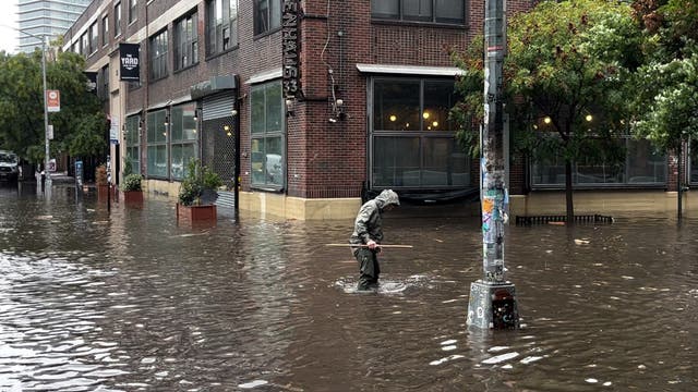 <p>New York City was awash in floodwaters following torrential rain</p>