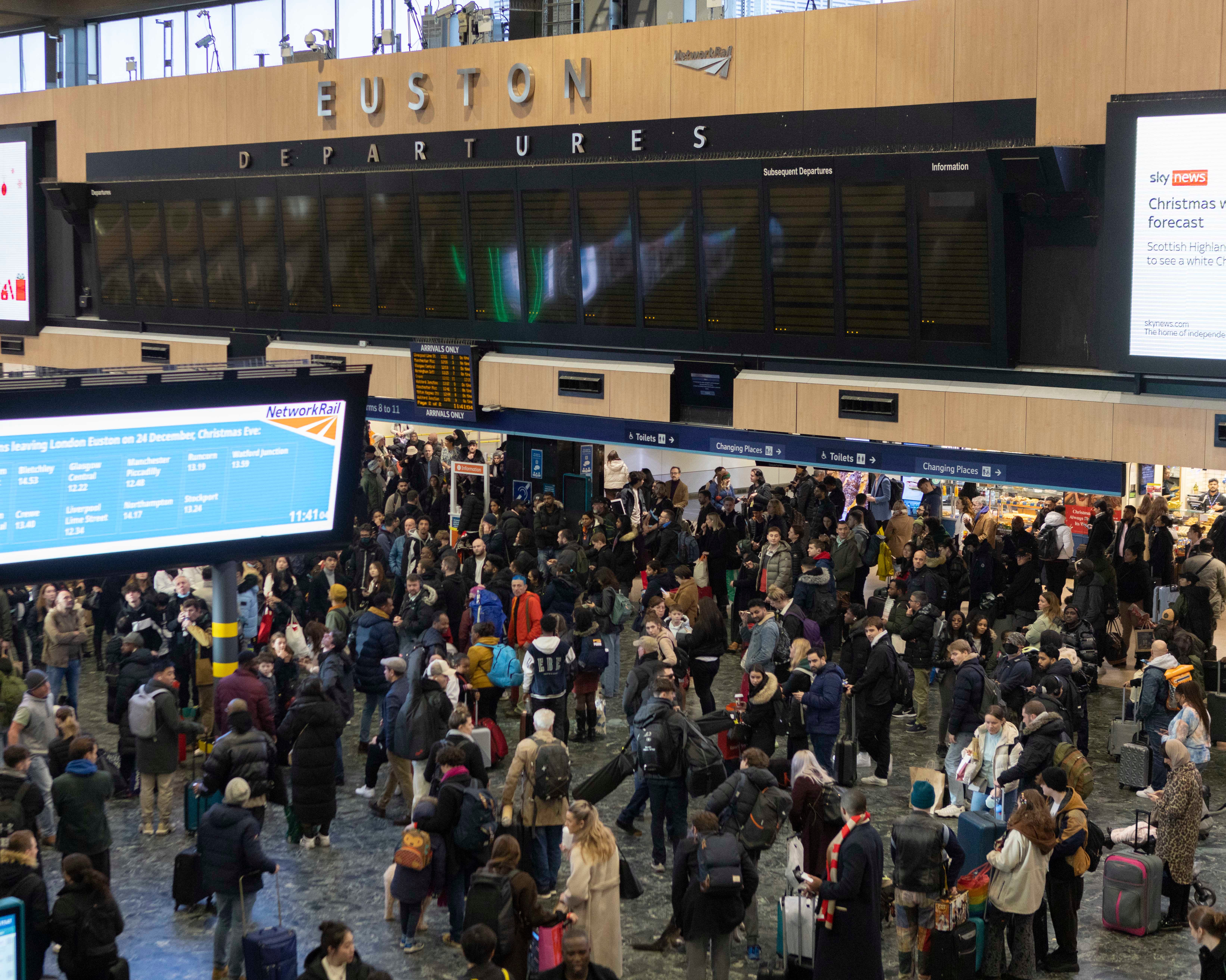 Euston station is approaching capacity and will increasingly have to close for safety reasons