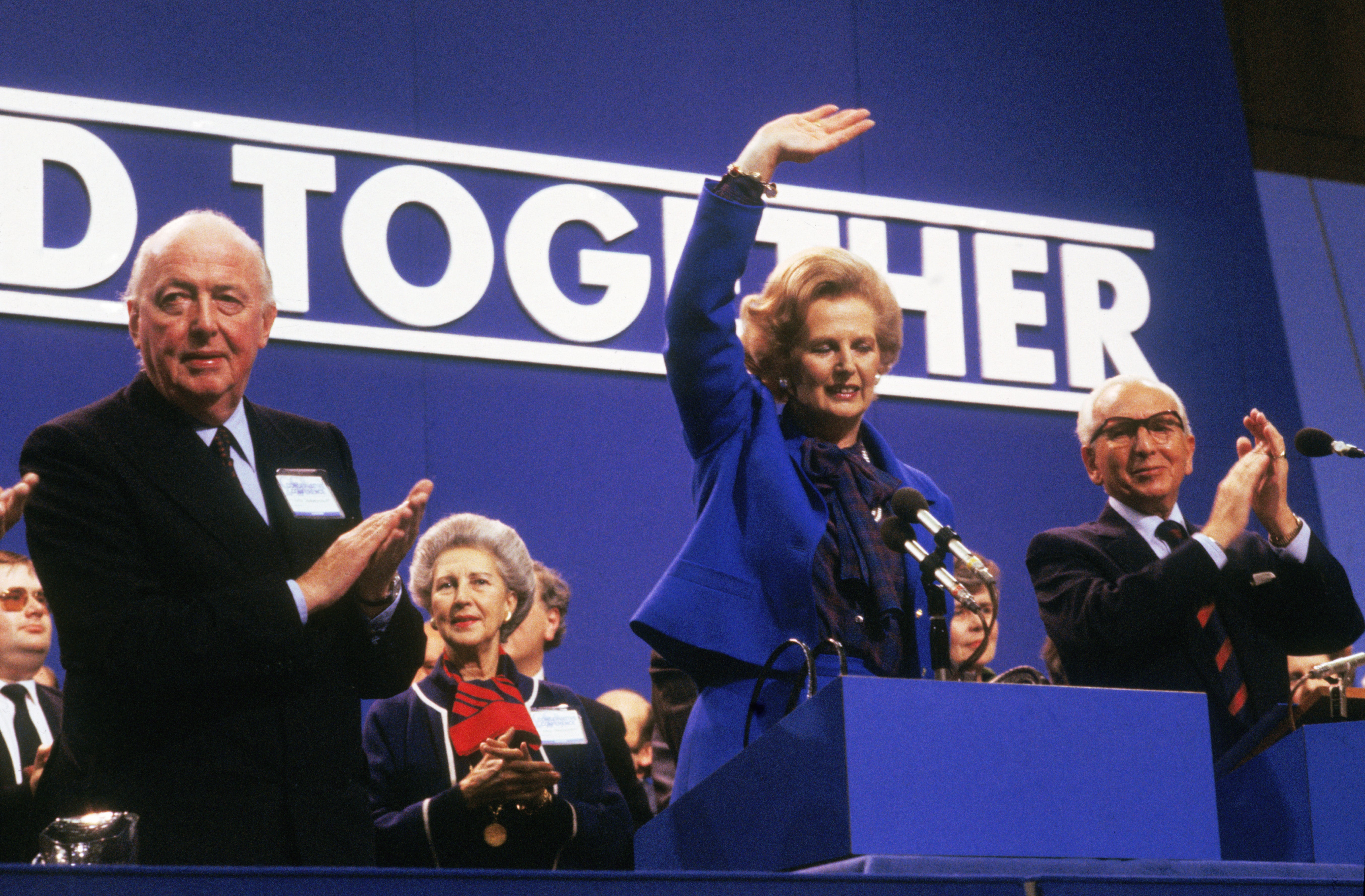 <p>Thatcher thrilled delegates in Brighton in 1980 with ‘You turn if you want to. The lady’s not for turning!’ </p>