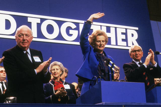 <p>Thatcher thrilled delegates in Brighton in 1980 with ‘You turn if you want to. The lady’s not for turning!’ </p>