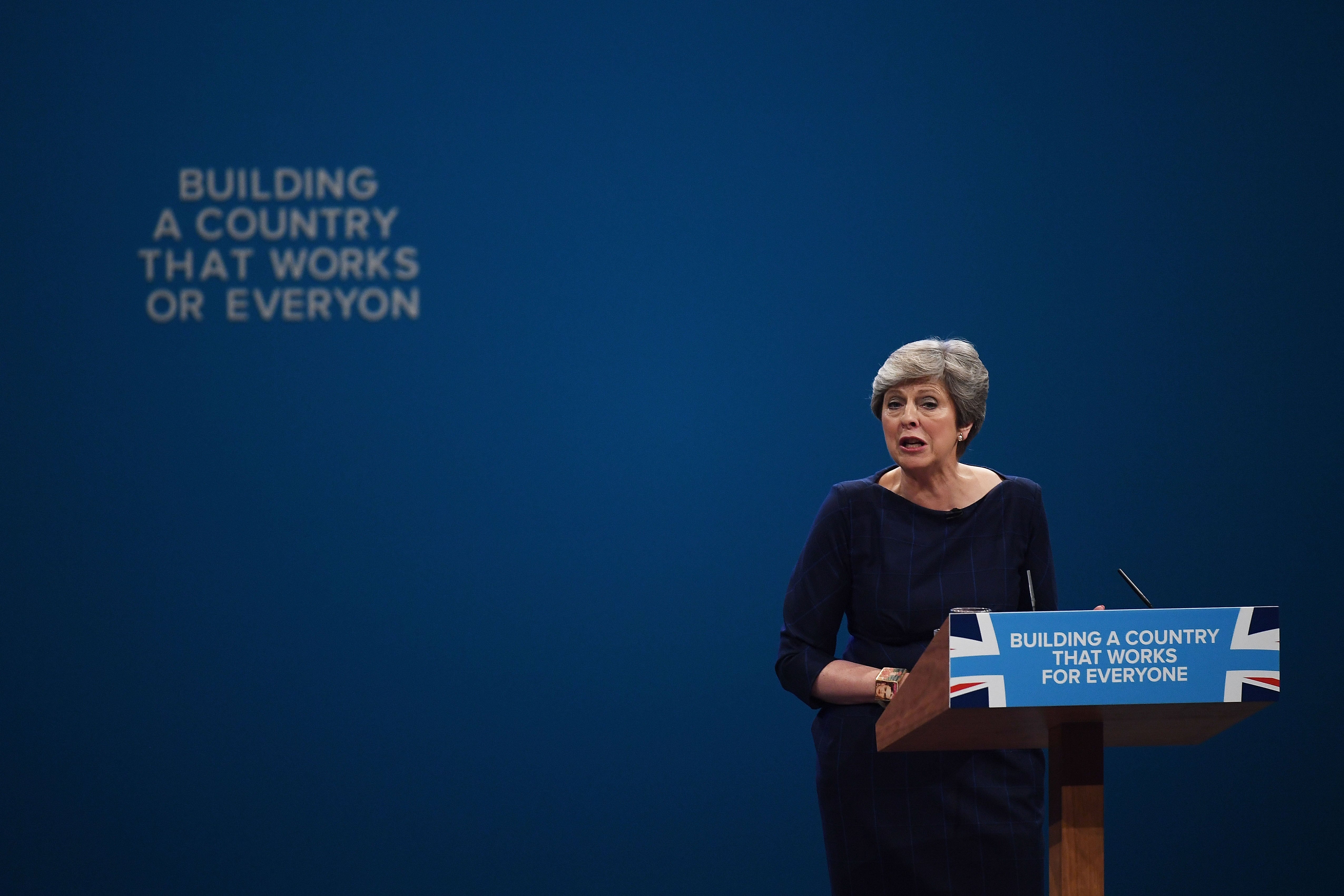 Tory leaders are haunted by Theresa May’s experience, when the letter on the wall behind her began to fall off during her speech