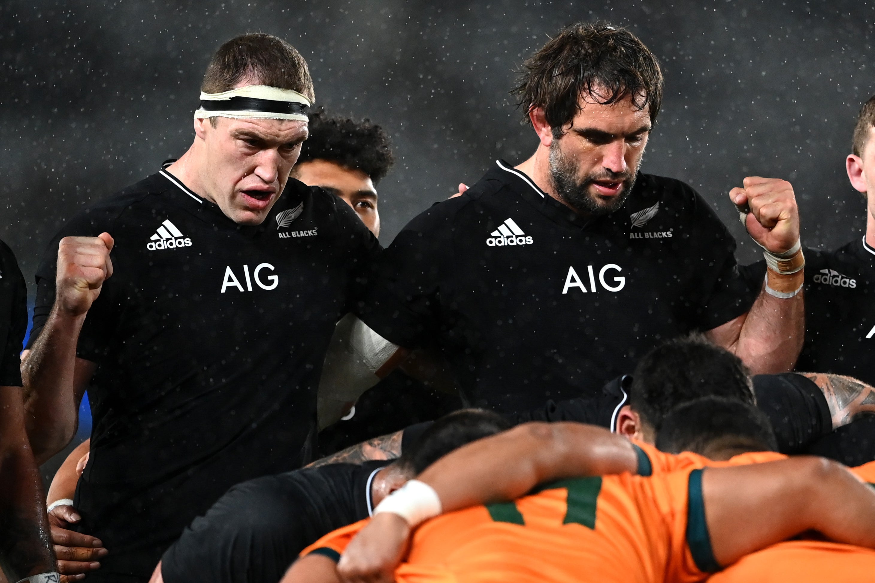 Brodie Retallick (left) replaces long-time second row partner Sam Whitelock