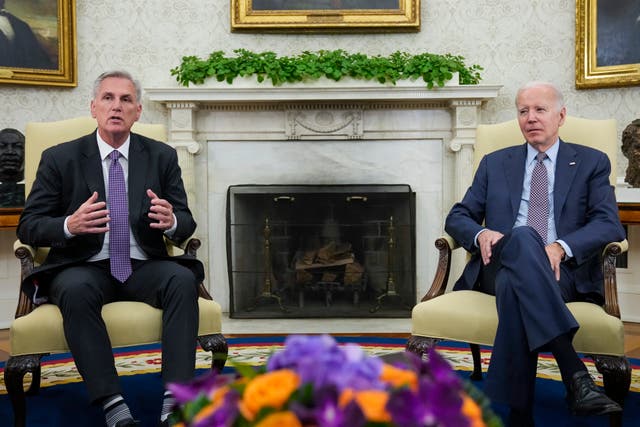 <p>Former House Speaker Kevin McCarthy is walking back claims that President Biden was mentally fit during negotiations over government funding</p><p> </p>