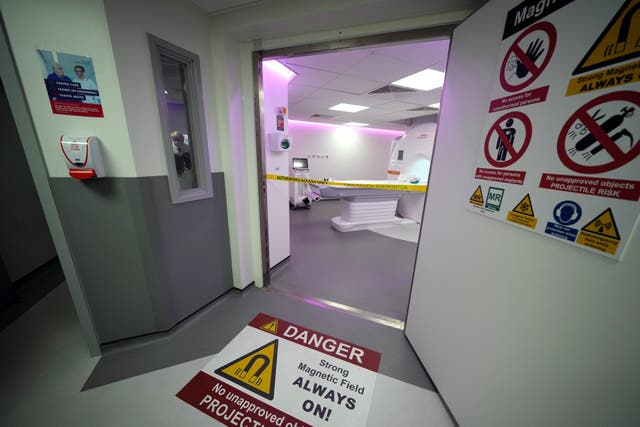 An MRI scanner at Leeds General Infirmary used to screen men for prostate cancer (Christopher Furlong/PA)