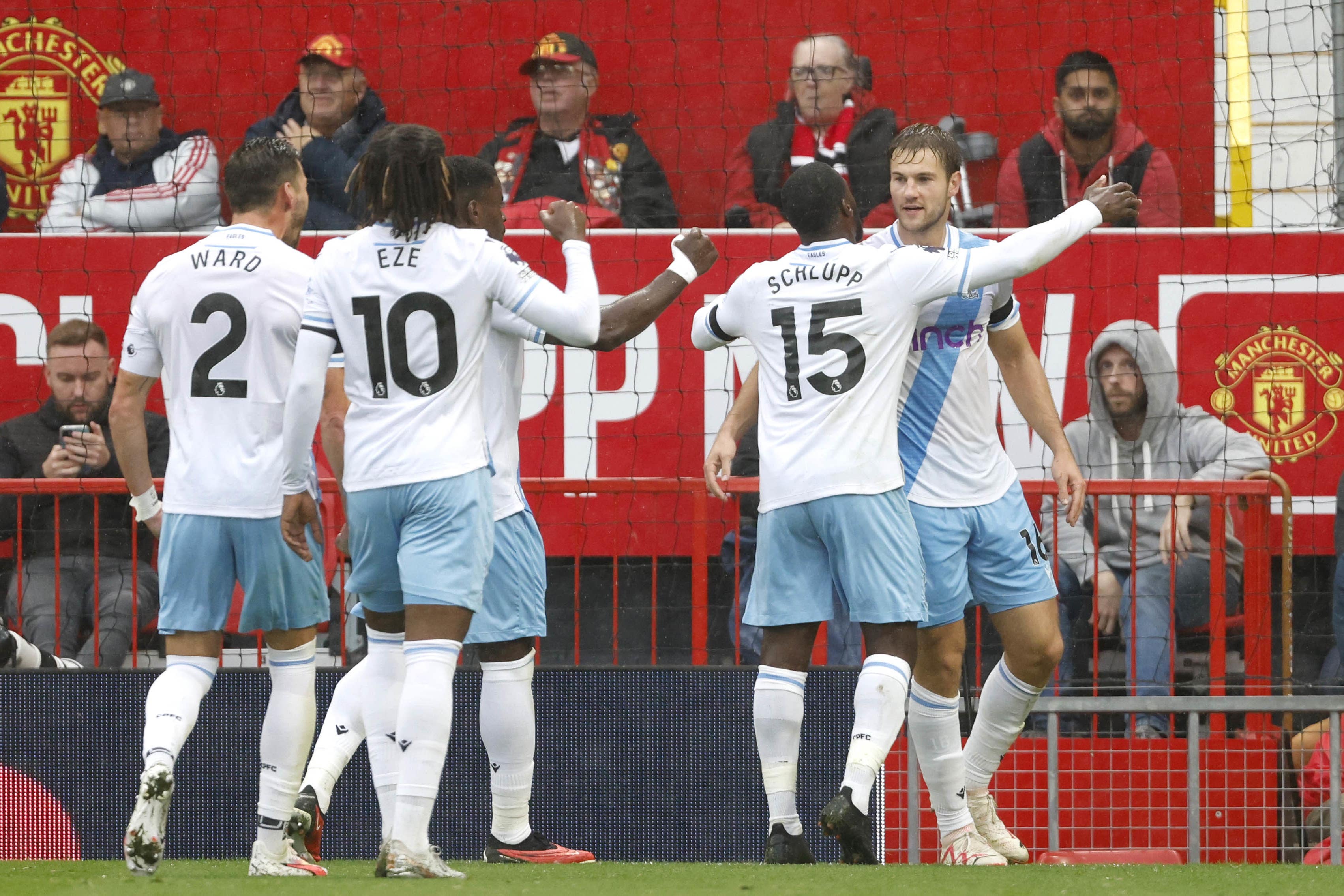 Joachim Andersen’s first-half goal gave Crystal Palace a 1-0 win at Old Trafford (RIchard Sellers/PA)