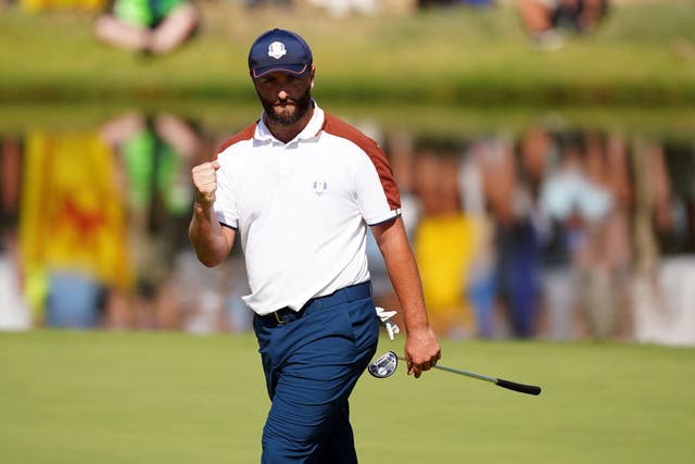 Jon Rahm will be looking to get Team Europe off to a strong start in the singles matches (Mike Egerton/PA)