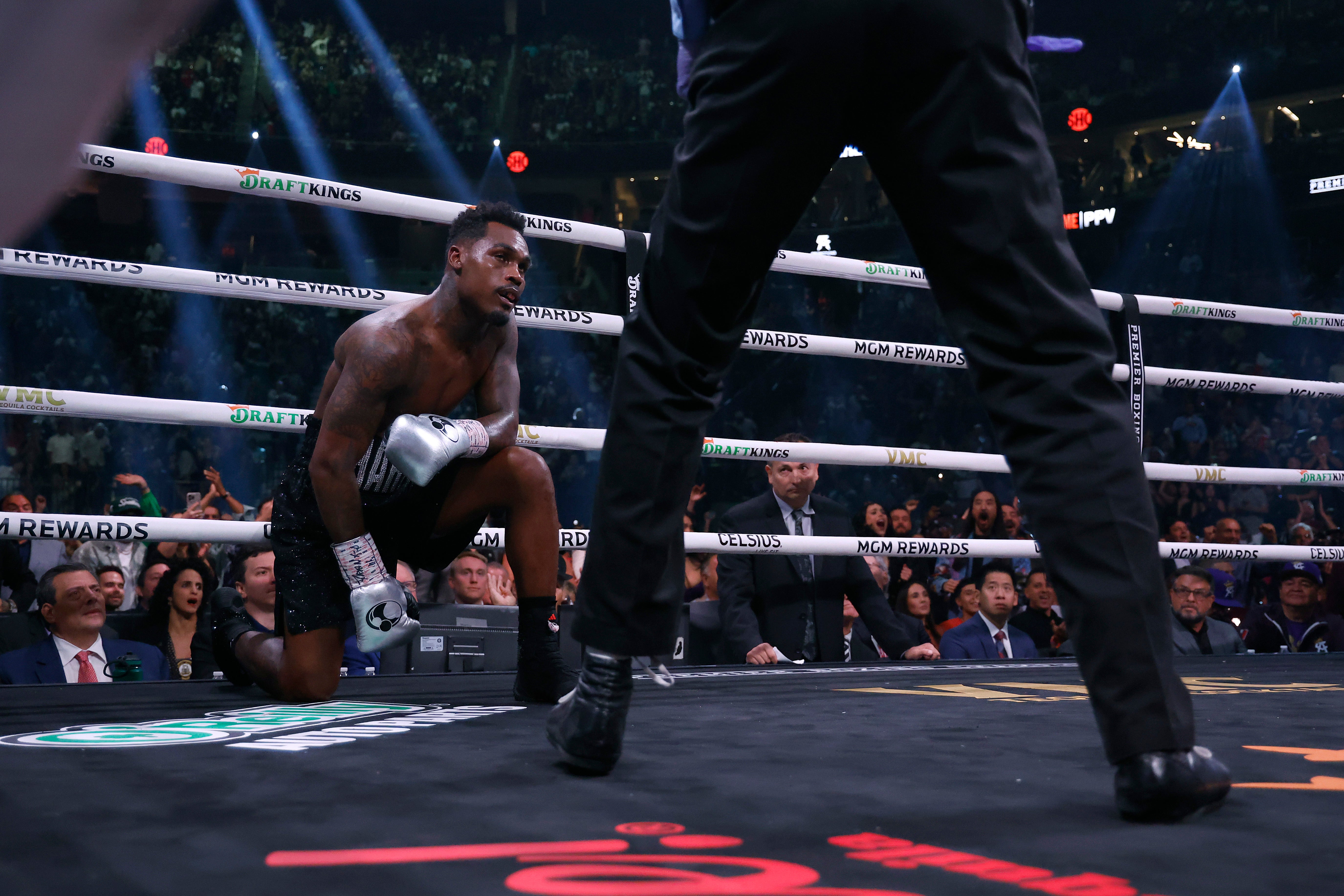 Charlo was dropped to a knee in the seventh round