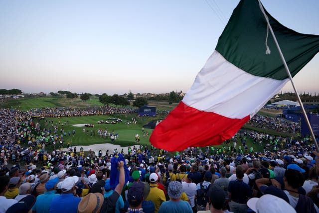 The Ryder Cup is taking place in Rome (Zac Goodwin/PA)