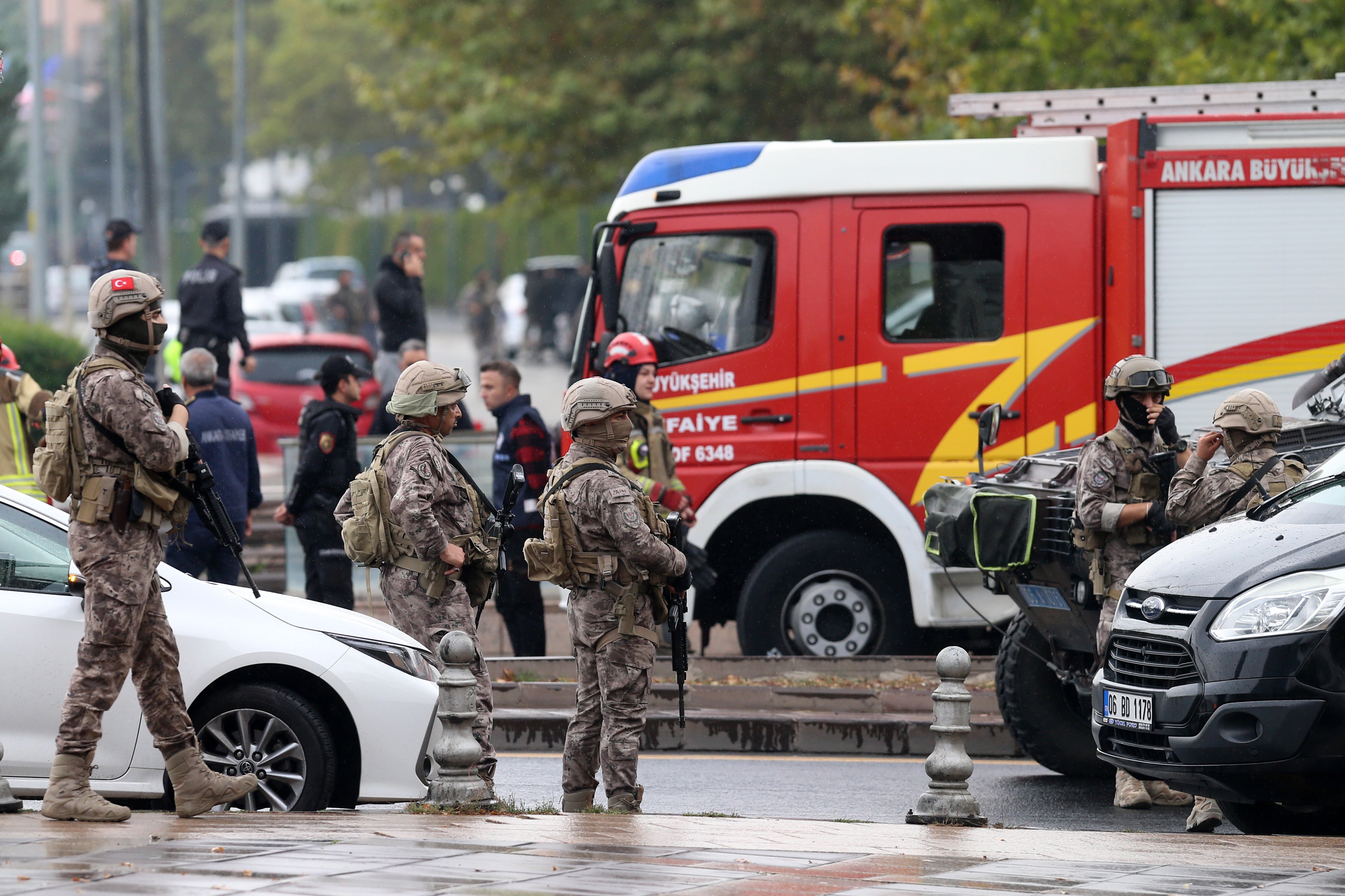 Police cordoned off access to the city center and increased security measures