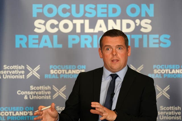 Scottish Conservative leader Douglas Ross (Andrew Milligan/PA)
