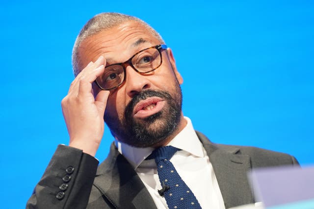 Foreign Secretary James Cleverly has written to the UK’s diplomats (Stefan Rousseau/PA)