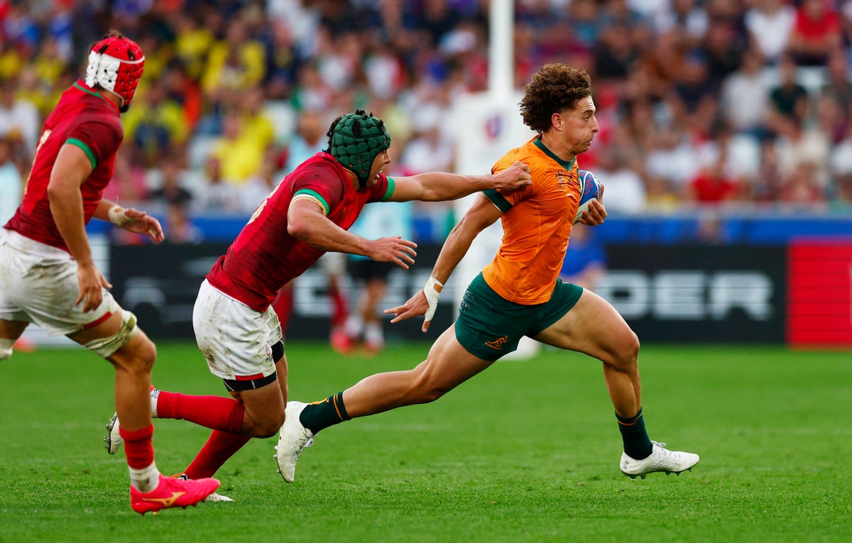 Australia keep slim Rugby World Cup hopes alive with bonus-point win over Portugal