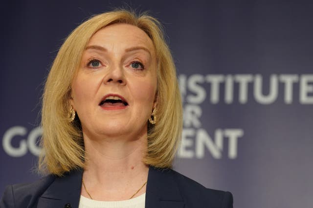 Liz Truss will call for a return to ‘Conservative values’ (PA)