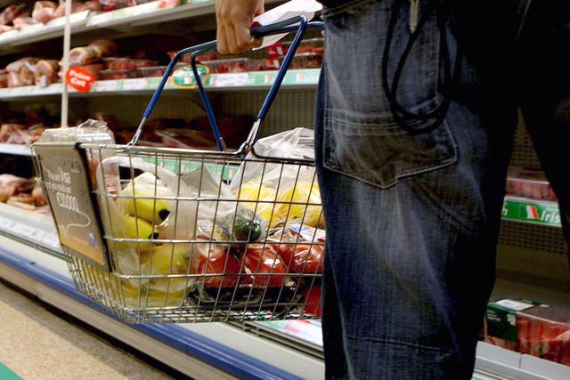 Shoppers appear to be buying more processed food and ready meals to save money, a survey shows (PA)
