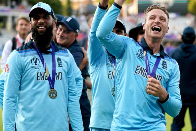 Jos Buttler, right, was part of the England side that won the 2019 World Cup (John Walton/PA)