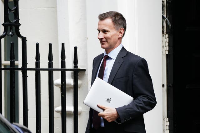 Chancellor of the Exchequer Jeremy Hunt will address delegates on the conference’s second day (Aaron Chown/PA)