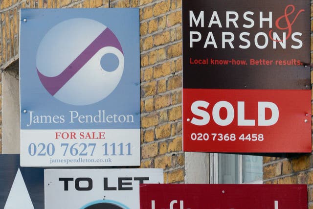 The average house price was around £14,500 lower in September than a year earlier, amid signs that buyers are favouring smaller properties such as flats, according to Nationwide Building Society (Anthony Devlin/PA)