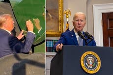 ‘You think Biden can do that?’: Trump mocks president on campaign visit to Iowa