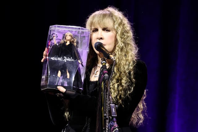 <p>Stevie Nicks unveiled her ‘mini me’ Barbie on stage during a show at Madison Square Garden on 1 October </p>