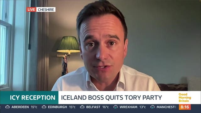 <p> ‘I’m not willing to wear a gag to bag a seat’: Iceland boss speaks out on Conservative party exit.</p>