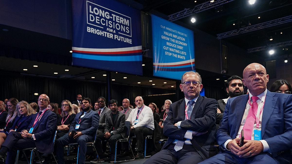 Watch live: Conservative Party Conference enters second day as leadership battle ramps up
