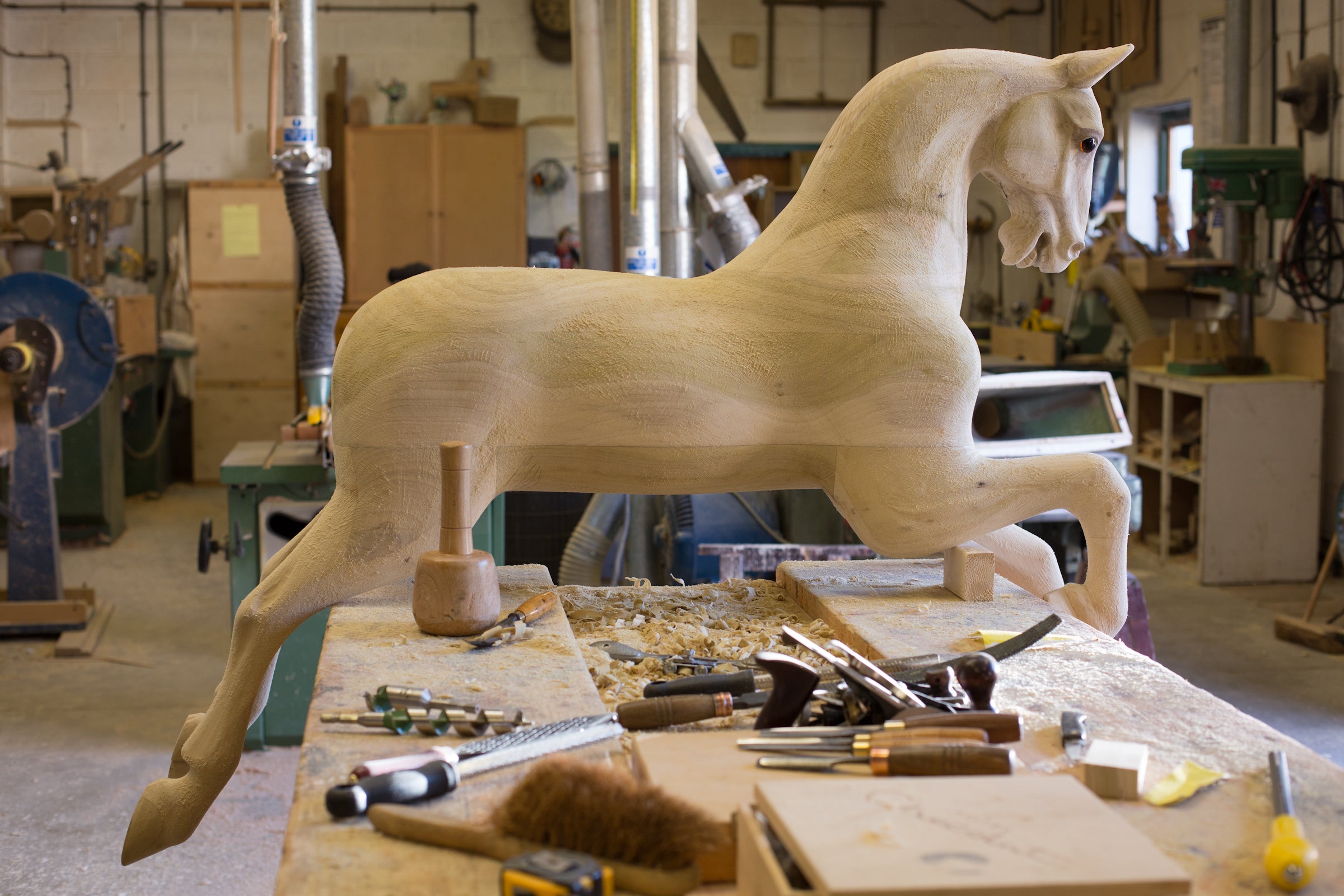 Riding the wave: Earlier this year, the shop reached the impressive milestone of more than 50,000 rocking horses made