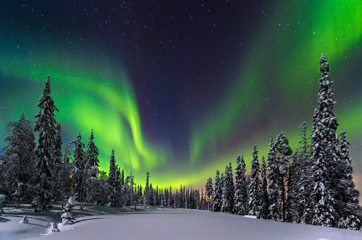 Winter is the perfect time to see the aurora borealis in Finland