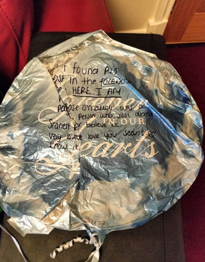 The balloon that was found in the Netherlands