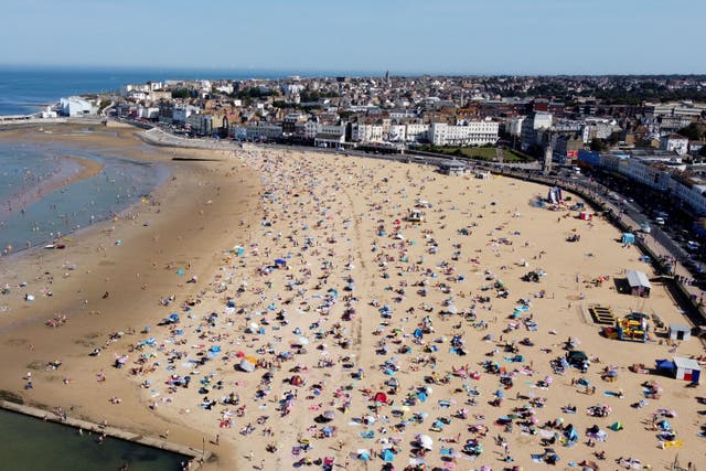A heatwave in early September 2023 led to the hottest day of the year (Gareth Fuller/PA)