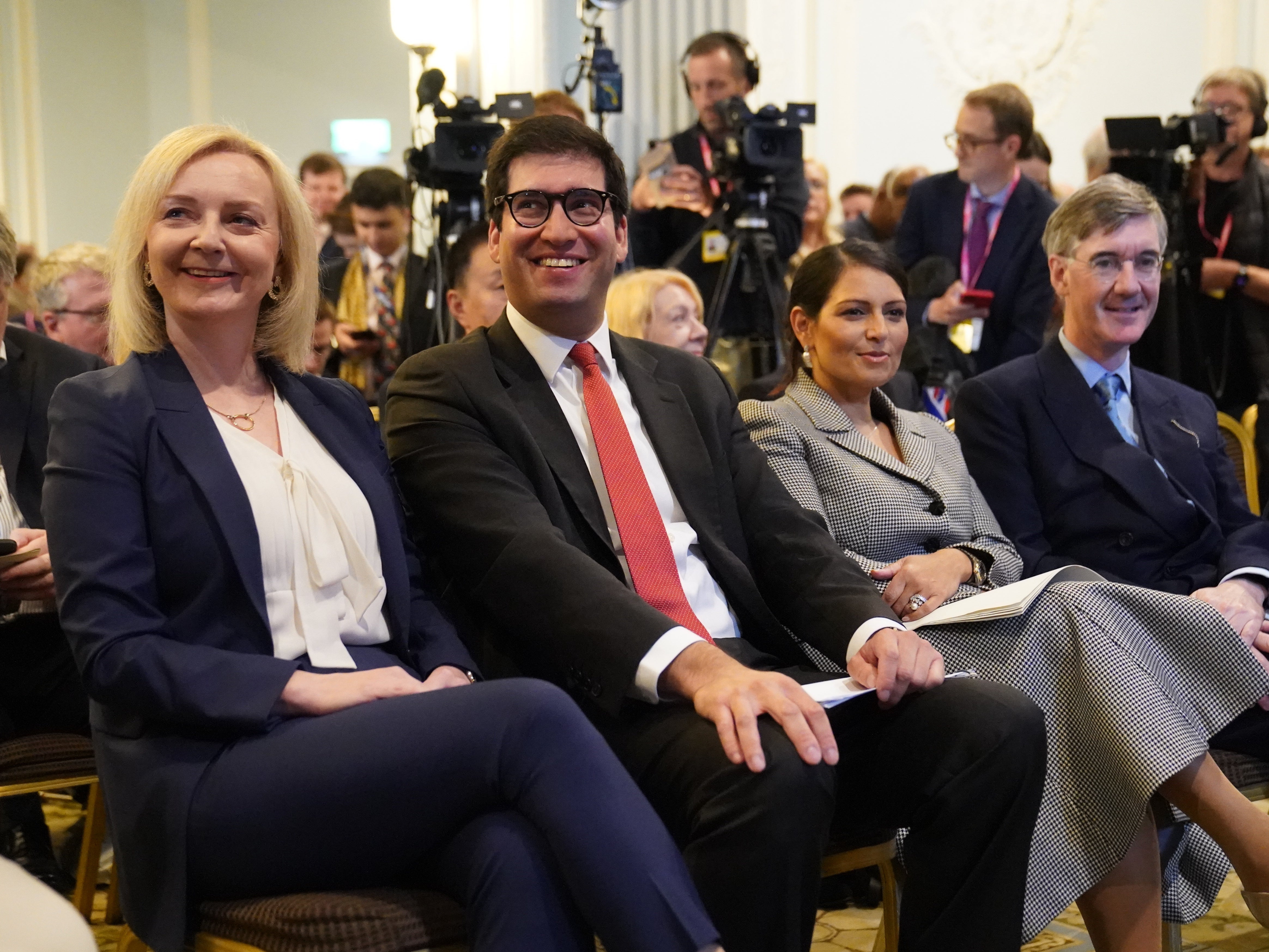 Liz Truss, Ranil Jayawardena, Priti Patel and Jacob Rees-Mogg