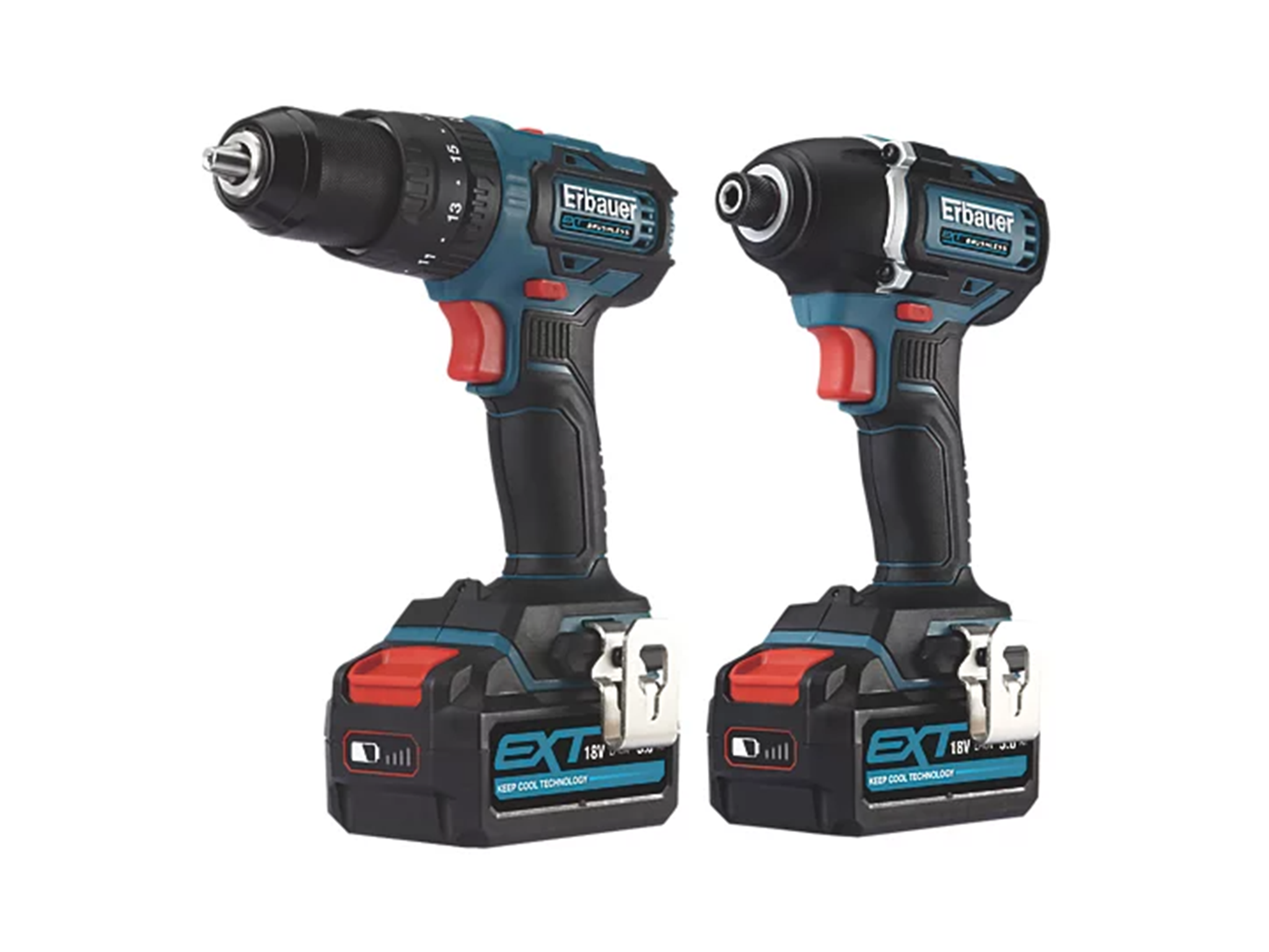 Erbauer cordless twin pack