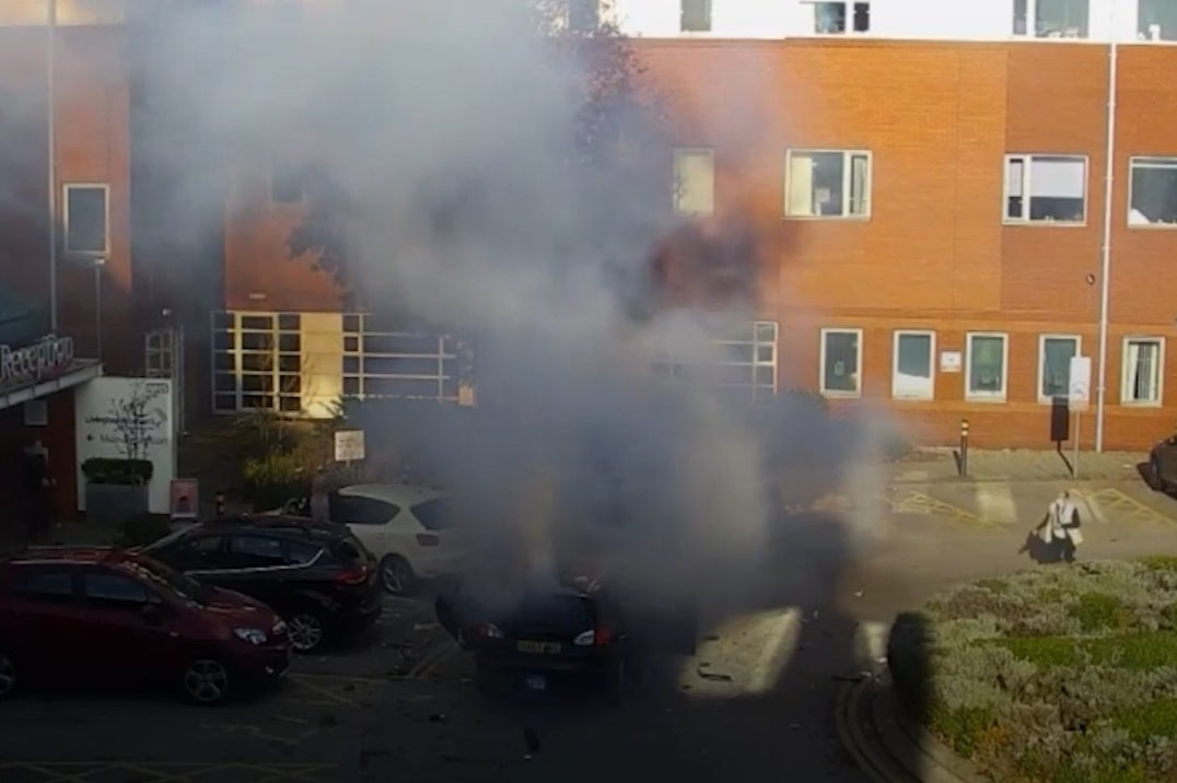 CCTV shows moment of explosion outside Liverpool Women’s Hospital in November 2021