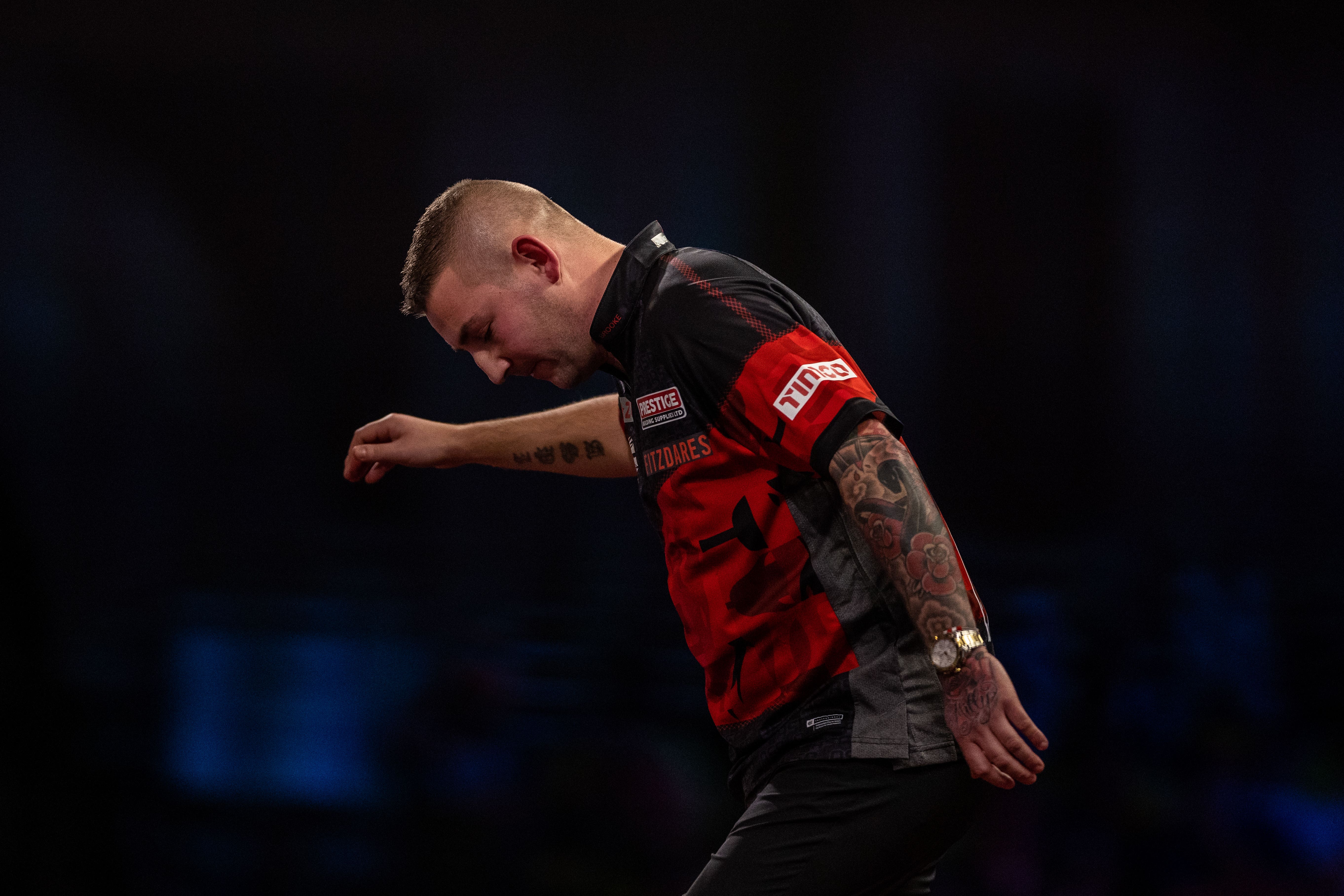 Nathan Aspinall suffered a first-round defeat in the World Grand Prix of Darts (Steven Paston/PA)
