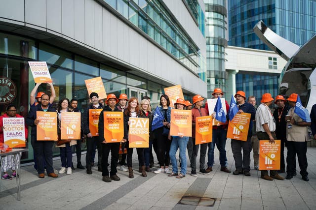 Radiographers are set to join doctors on picket lines (Jacob King/PA)