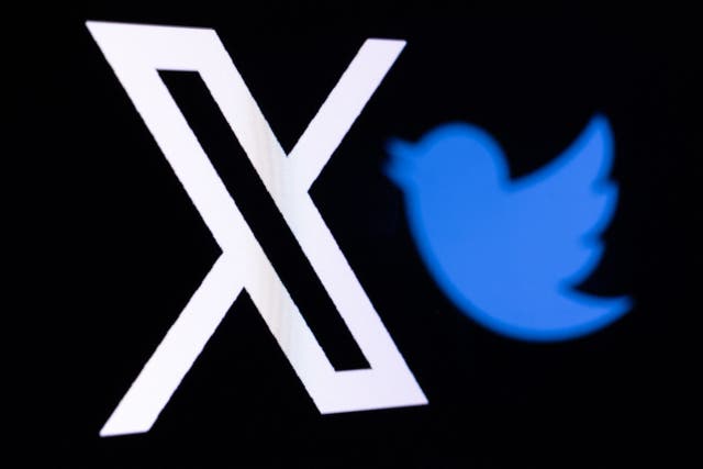 <p>This illustration photo shows the new Twitter logo rebranded as X (L) and the old Twitter bird logo reflected in smartphone screens, in Paris on July 27, 2023</p>